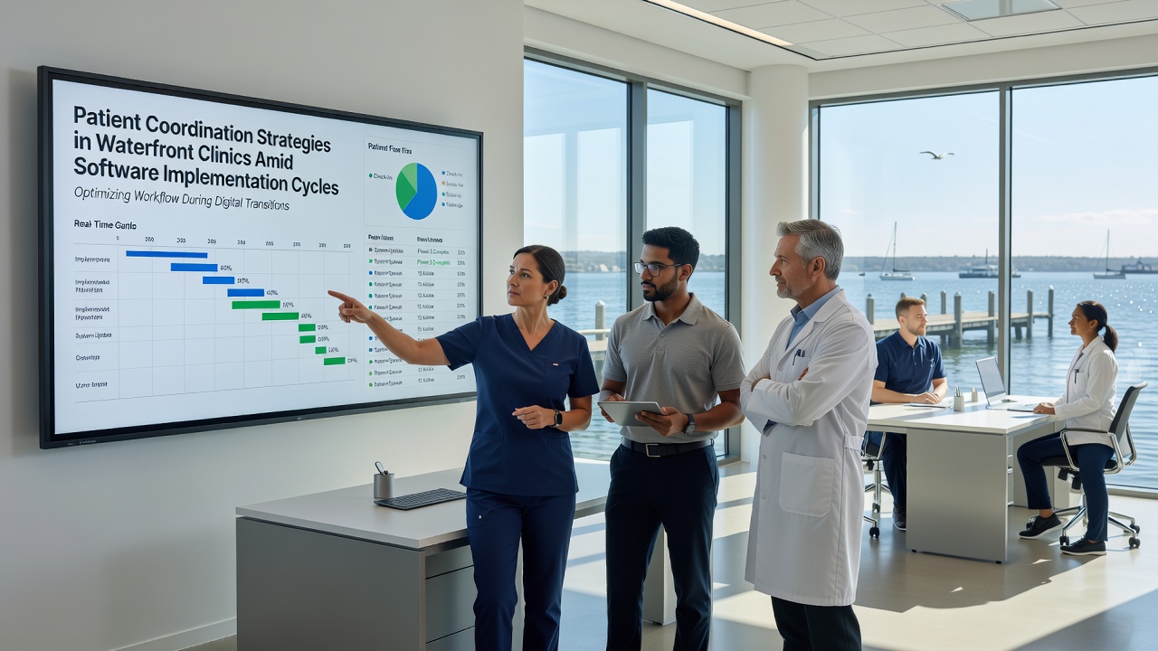 Patient Coordination Strategies in Waterfront Clinics Amid Software Implementation Cycles